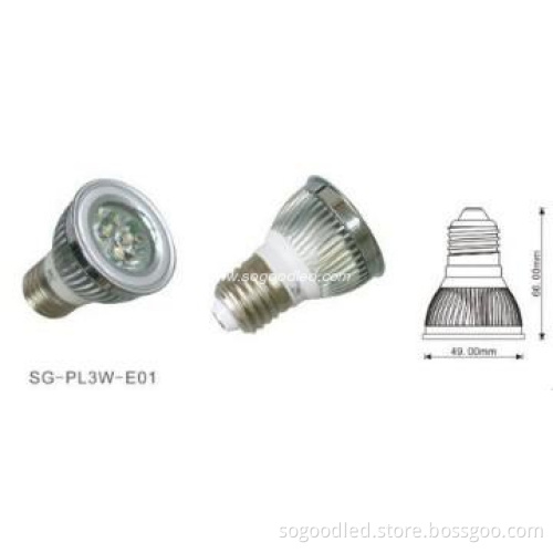 E27 3W LED spotlight with CE ROHS approval